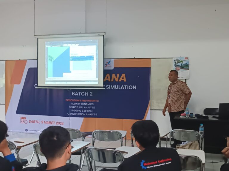 Kuliah Perdana Center of Excellence Construction & Vehicle Simulation (CoE CVS) Batch 2: Mendalami Rigging & Lifting Engineering bersama Hendra Gunawan, S.Pd dari PT Truba Jaga Cita