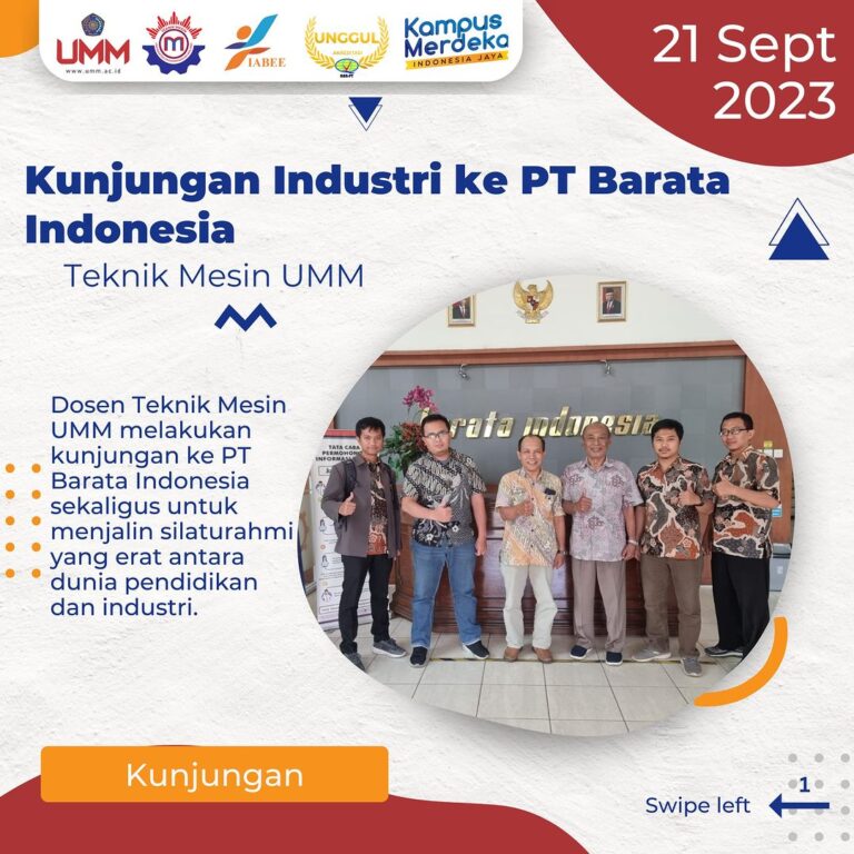 Kunjungan Industri ke PT Barata Indonesia: Membangun Sinergi untuk Masa Depan yang Lebih Cerah