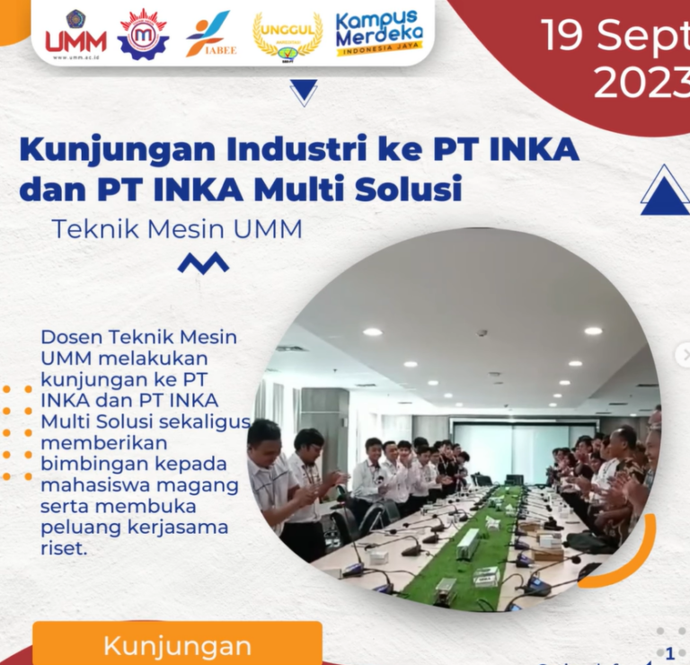 Kunjungan Industri ke PT INKA dan PT INKA Multi Solusi: Menuju Masa Depan Inovasi Perkeretaapian