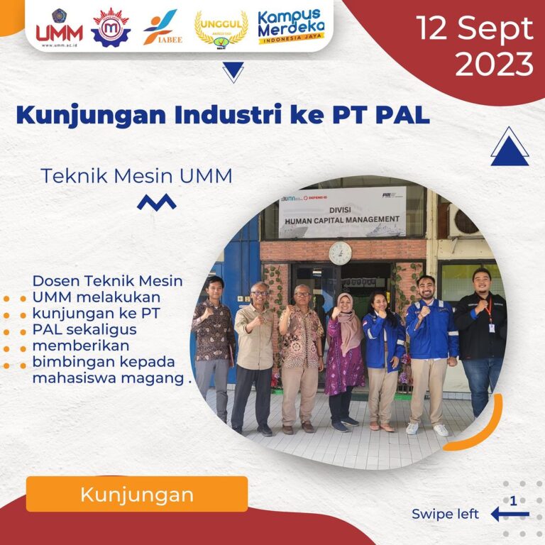 Kunjungan Industri ke PT PAL Membuka Peluang Praktik Magang Mahasiswa Teknik Mesin UMM