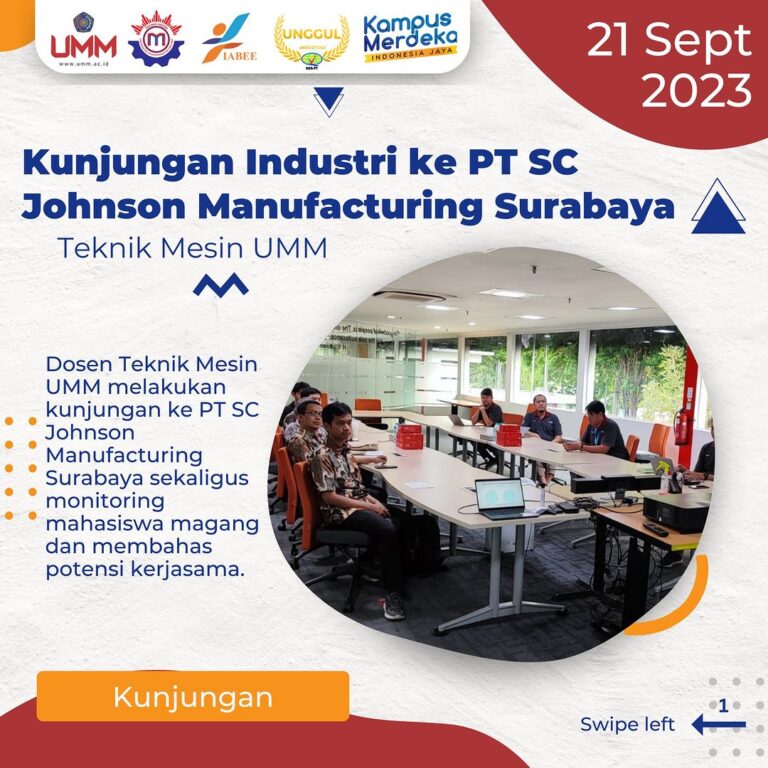 Kunjungan Industri ke PT SC Johnson Manufacturing Surabaya: Kolaborasi untuk Masa Depan yang Lebih Baik