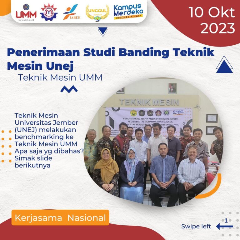 Penerimaan Studi Banding Teknik Mesin UNEJ: Kolaborasi untuk Peningkatan Mutu Pendidikan dan Inovasi
