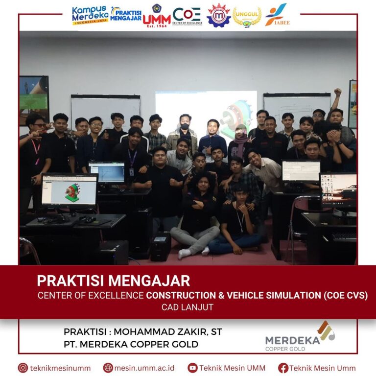 Praktisi Industri dari PT Merdeka Copper Gold Mengajar Teknik Mesin di UMM