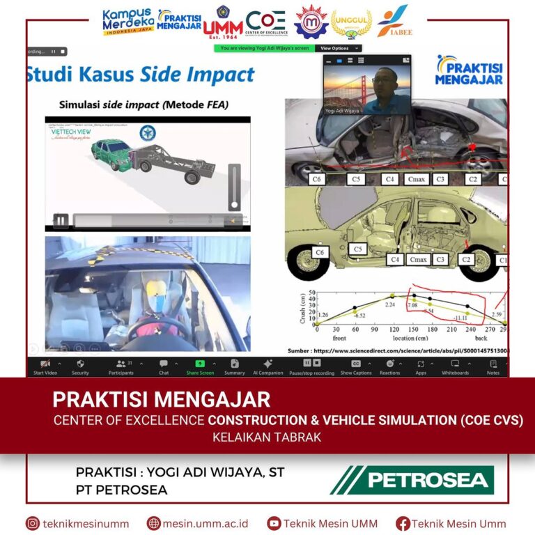 Praktisi Teknik Mesin UMM Membagikan Pengetahuan tentang Kelaikan TabrakPraktisi Teknik Mesin UMM Membagikan Pengetahuan tentang Kelaikan TabrakPraktisi Teknik Mesin UMM Membagikan Pengetahuan tentang Kelaikan Tabrak