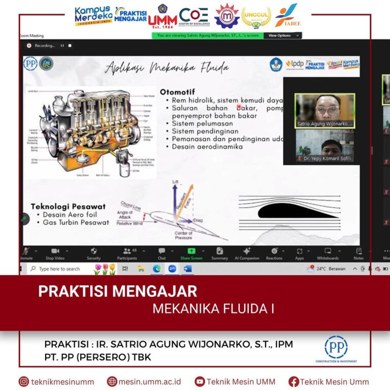 Praktisi dari PT PP (Persero) Mengajar di Teknik Mesin UMM
