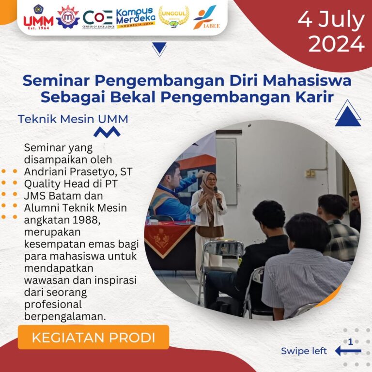 Seminar Pengembangan Diri Mahasiswa: Bekal Pengembangan Karir