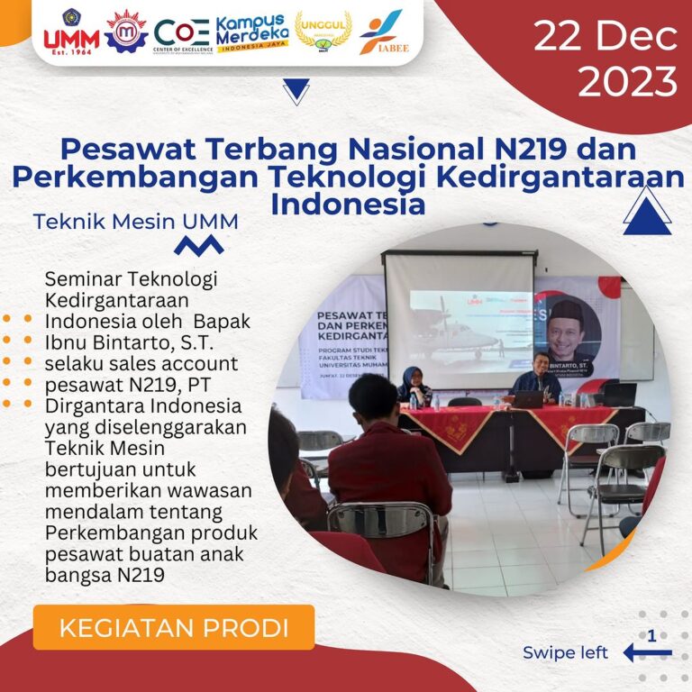 Seminar ‘Pesawat Terbang Nasional N219 dan Perkembangan Teknologi Kedirgantaraan Indonesia’ Membuka Jendela Inspirasi Terbaru