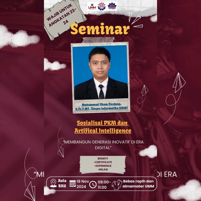Sosialisasi PKM dan Artificial Intelligence: Membangun Generasi Inovatif di Era Digital