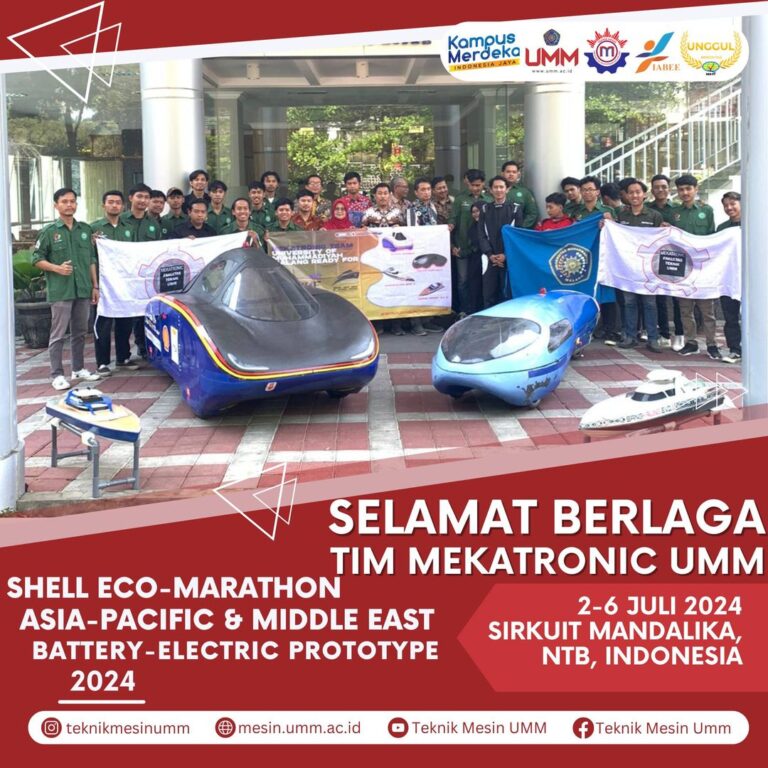 Tim Mekatronic UMM Melaju ke Babak Final Shell Eco Marathon Asia Pacific and The Middle East 2024
