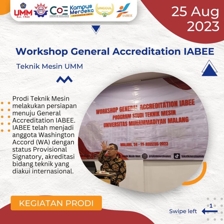 Workshop Strategis Menuju General Accreditation IABEE